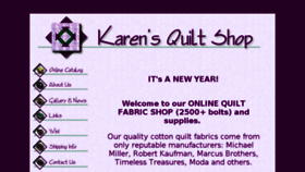 What Karensquiltshop.com website looked like in 2017 (6 years ago)
