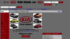 What Kiaclub.cz website looked like in 2017 (6 years ago)