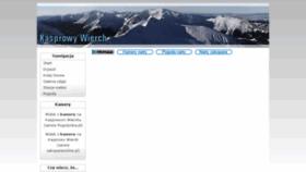 What Kasprowy-wierch.pl website looked like in 2017 (6 years ago)