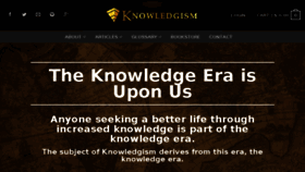 What Knowledgism.com website looked like in 2017 (6 years ago)
