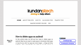 What Kundanstech.com website looked like in 2017 (6 years ago)