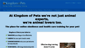What Kingdomofpets.com website looked like in 2017 (6 years ago)