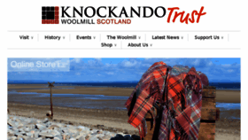 What Knockandowoolmill.org.uk website looked like in 2017 (6 years ago)
