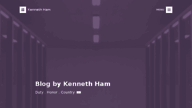 What Kennetham.com website looked like in 2017 (6 years ago)