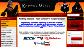 What Kostymy-masky.cz website looked like in 2017 (6 years ago)