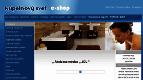 What Kupelnovysvet.sk website looked like in 2017 (6 years ago)