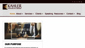 What Kahlerfinancialgroup.com website looked like in 2017 (6 years ago)