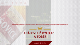 What Krusovice.cz website looked like in 2017 (6 years ago)