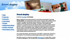What Krevniskupiny.cz website looked like in 2017 (6 years ago)
