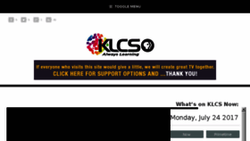 What Klcs.org website looked like in 2017 (6 years ago)