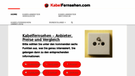 What Kabelfernsehen.com website looked like in 2017 (6 years ago)