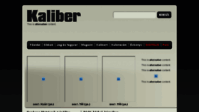 What Kaliber.hu website looked like in 2017 (6 years ago)