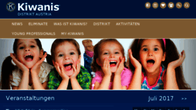 What Kiwanis.at website looked like in 2017 (6 years ago)