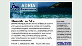 What Klassenfahrt-zur-adria.de website looked like in 2017 (6 years ago)