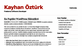 What Kayhanozturk.net website looked like in 2017 (6 years ago)