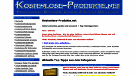 What Kostenlose-produkte.net website looked like in 2017 (6 years ago)