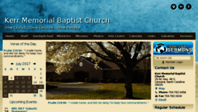 What Kerrbaptist.org website looked like in 2017 (6 years ago)