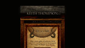 What Keiththompsonart.com website looked like in 2017 (6 years ago)