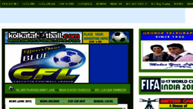 What Kolkatafootball.com website looked like in 2017 (6 years ago)