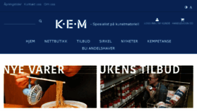 What Kem.no website looked like in 2017 (6 years ago)