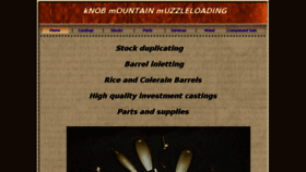 What Knobmountainmuzzleloading.com website looked like in 2017 (8 years ago)