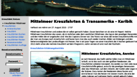 What Kreuzfahrten-mittelmeer.org website looked like in 2017 (6 years ago)