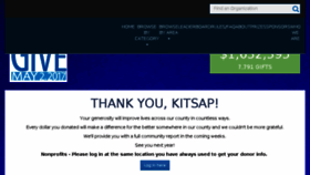 What Kitsapgreatgive.org website looked like in 2017 (6 years ago)