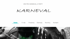 What Karnevaly.cz website looked like in 2017 (6 years ago)