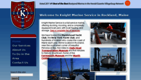 What Knightmarineservice.com website looked like in 2017 (6 years ago)