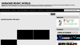 What Karaokemusicworld.blogspot.com website looked like in 2017 (6 years ago)