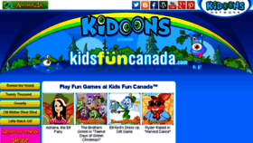 What Kidsfuncanada.com website looked like in 2017 (6 years ago)