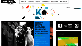 What Kortarsonline.hu website looked like in 2017 (6 years ago)
