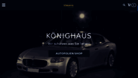What Koenighaus-autofolie.com website looked like in 2017 (6 years ago)
