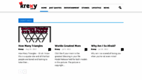 What Krexy.com website looked like in 2017 (6 years ago)