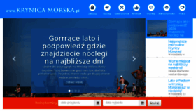 What Krynicamorska.pl website looked like in 2017 (6 years ago)