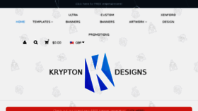 What Kryptondesigns.co.uk website looked like in 2017 (6 years ago)
