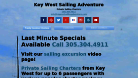 What Keywestsailingadventure.com website looked like in 2017 (6 years ago)