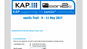 What Kapsani2ctrail2017.myactive.co.za website looked like in 2017 (6 years ago)