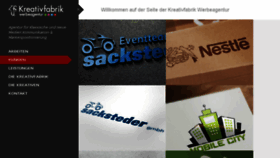 What Kreativfabrik-werbeagentur.de website looked like in 2017 (6 years ago)