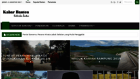 What Kabar-banten.com website looked like in 2017 (6 years ago)
