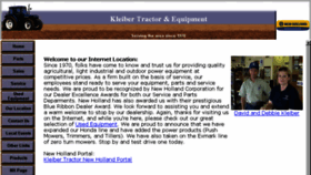 What Kleibertractor.com website looked like in 2017 (6 years ago)