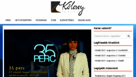 What Kolcseytv.hu website looked like in 2017 (6 years ago)