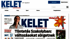 What Kelet.hu website looked like in 2017 (6 years ago)