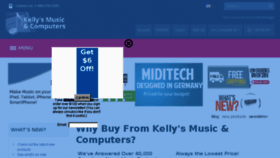 What Kellysmusicandcomputers.com website looked like in 2017 (6 years ago)