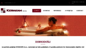 What Kerakam.si website looked like in 2017 (8 years ago)