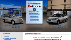 What Korros.ru website looked like in 2017 (6 years ago)