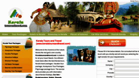 What Keralatoursandtravel.com website looked like in 2017 (6 years ago)