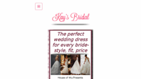 What Kaysbridal.com website looked like in 2017 (6 years ago)