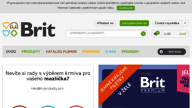 What Krmivo-brit.cz website looked like in 2017 (6 years ago)