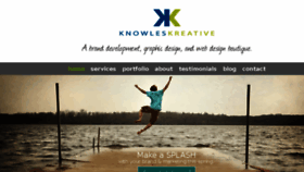 What Knowleskreative.com website looked like in 2017 (6 years ago)